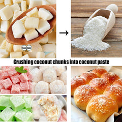 ZCFIKJ coconut chunks in a bowl for quick snacking and convenience