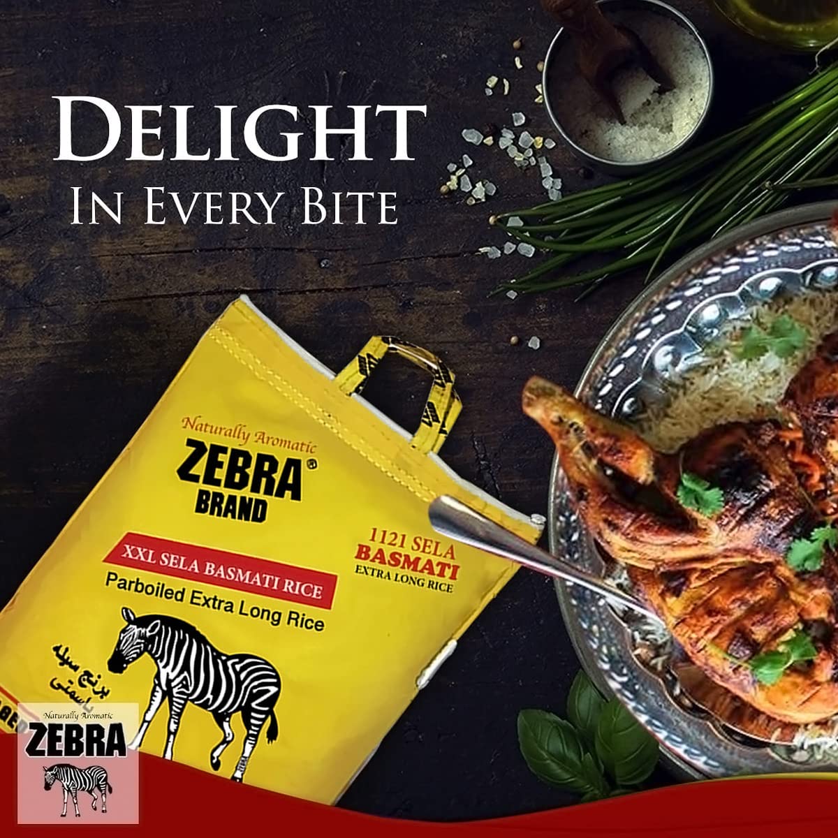Zebra 1121 cooked rice plated demonstrating fluffy separate grains for serving