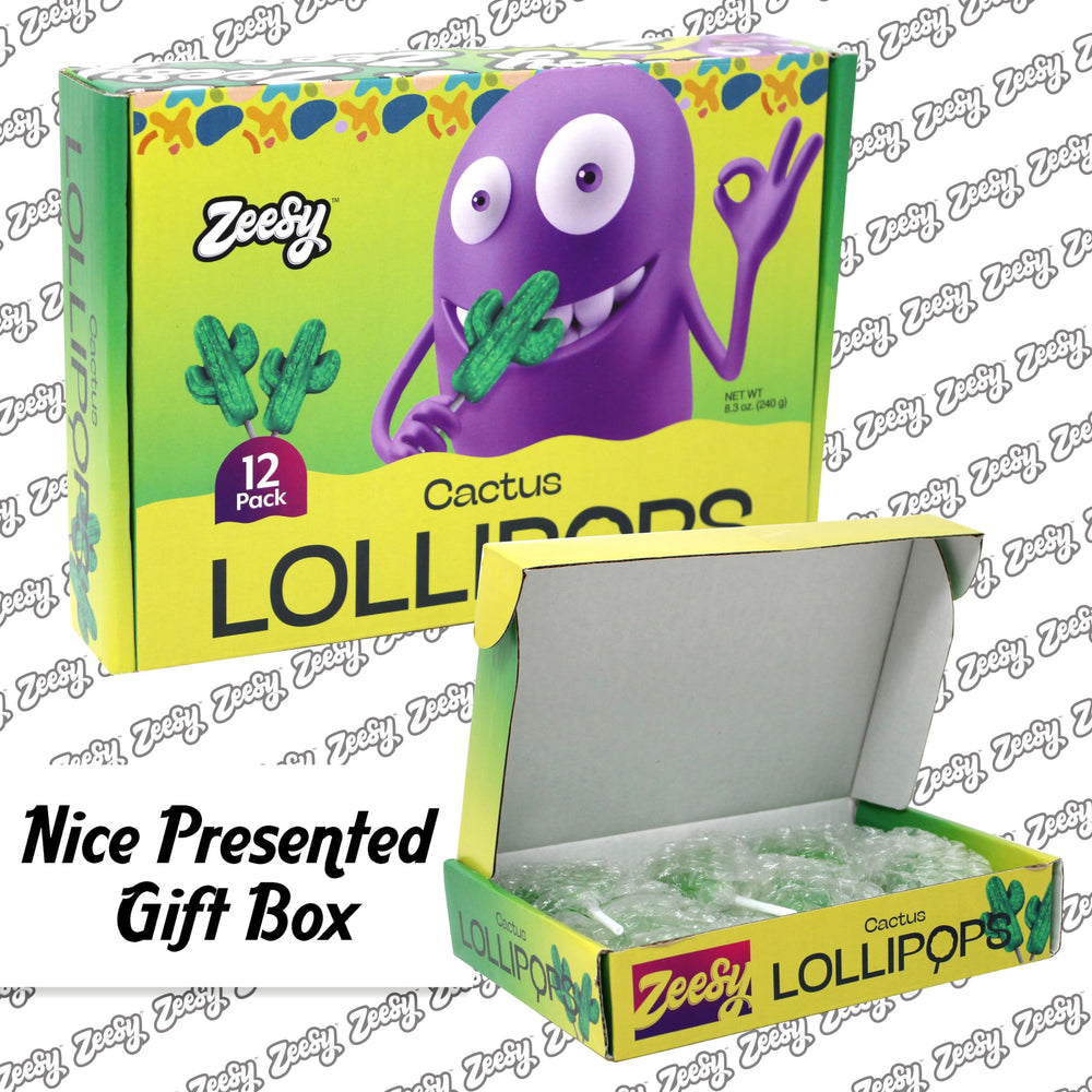 Zeesy lollipops arranged on a dessert table adding themed decoration and easy grabbing