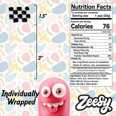 Zeesy individually wrapped lollipop in hand ready to distribute as hygienic party favor