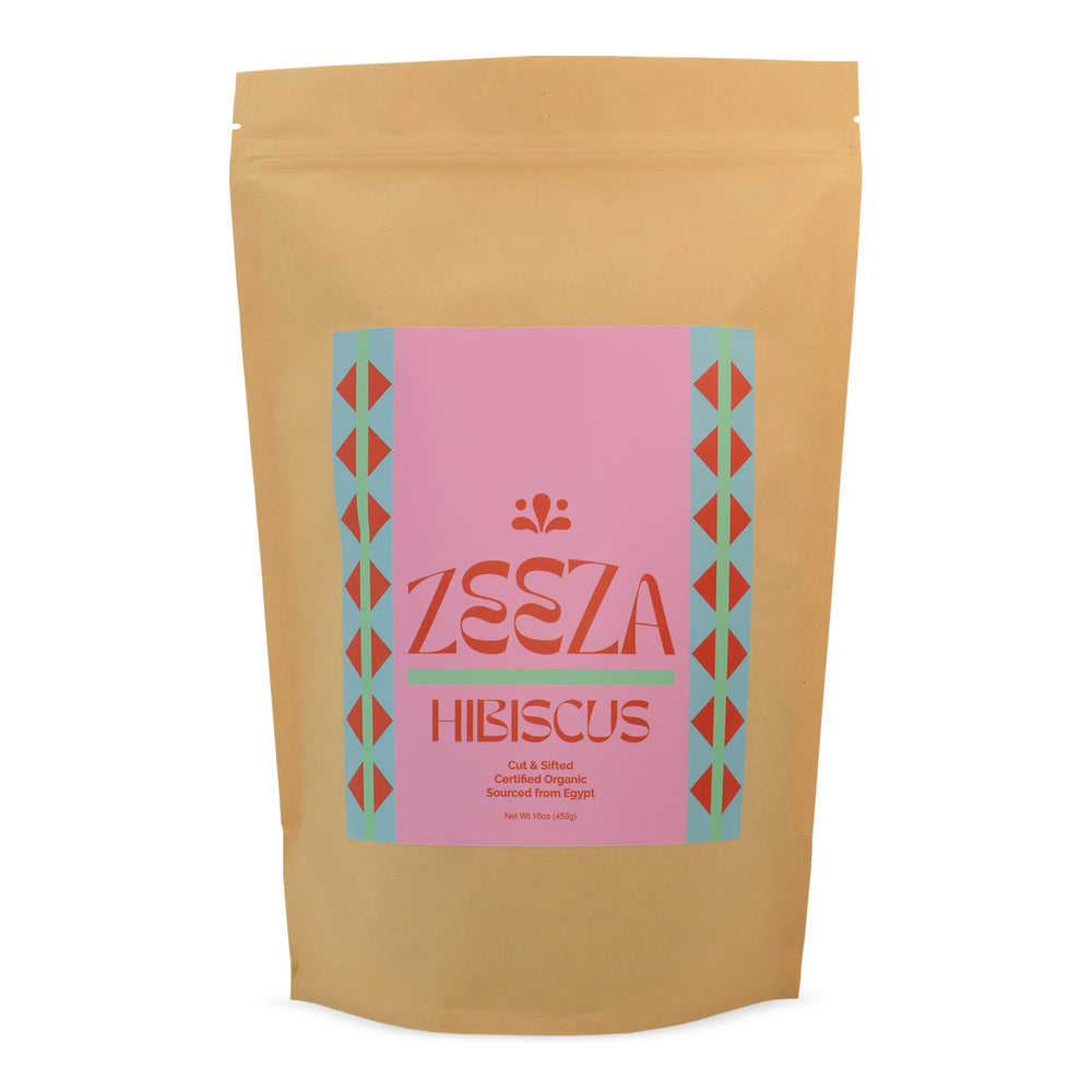 ZEEZA front packaging 1lb bag showing organic label and branding for freshness