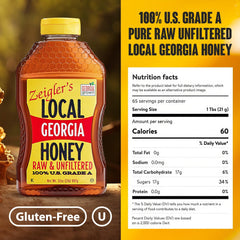 ZEIGLER'S close-up of honey pour revealing smooth texture and spreadable consistency