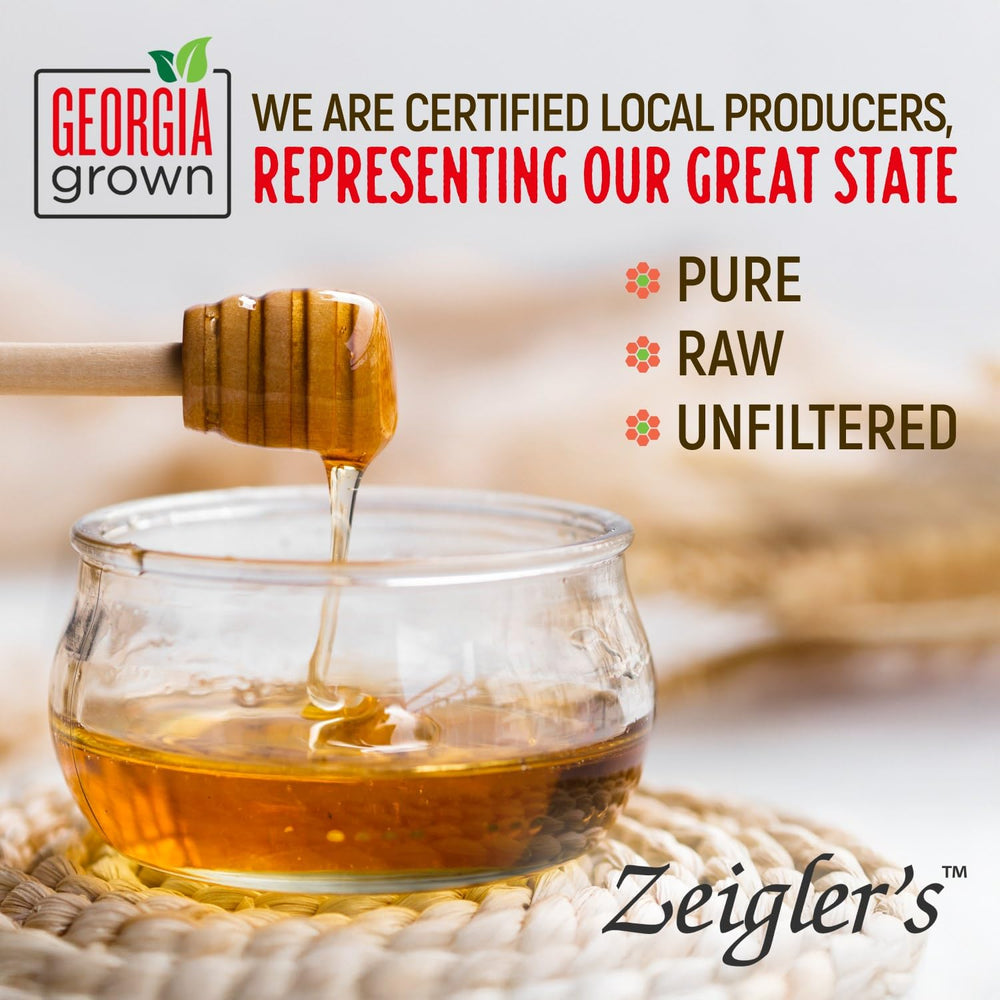 ZEIGLER'S label detail showing Georgia Grown certification and authenticity