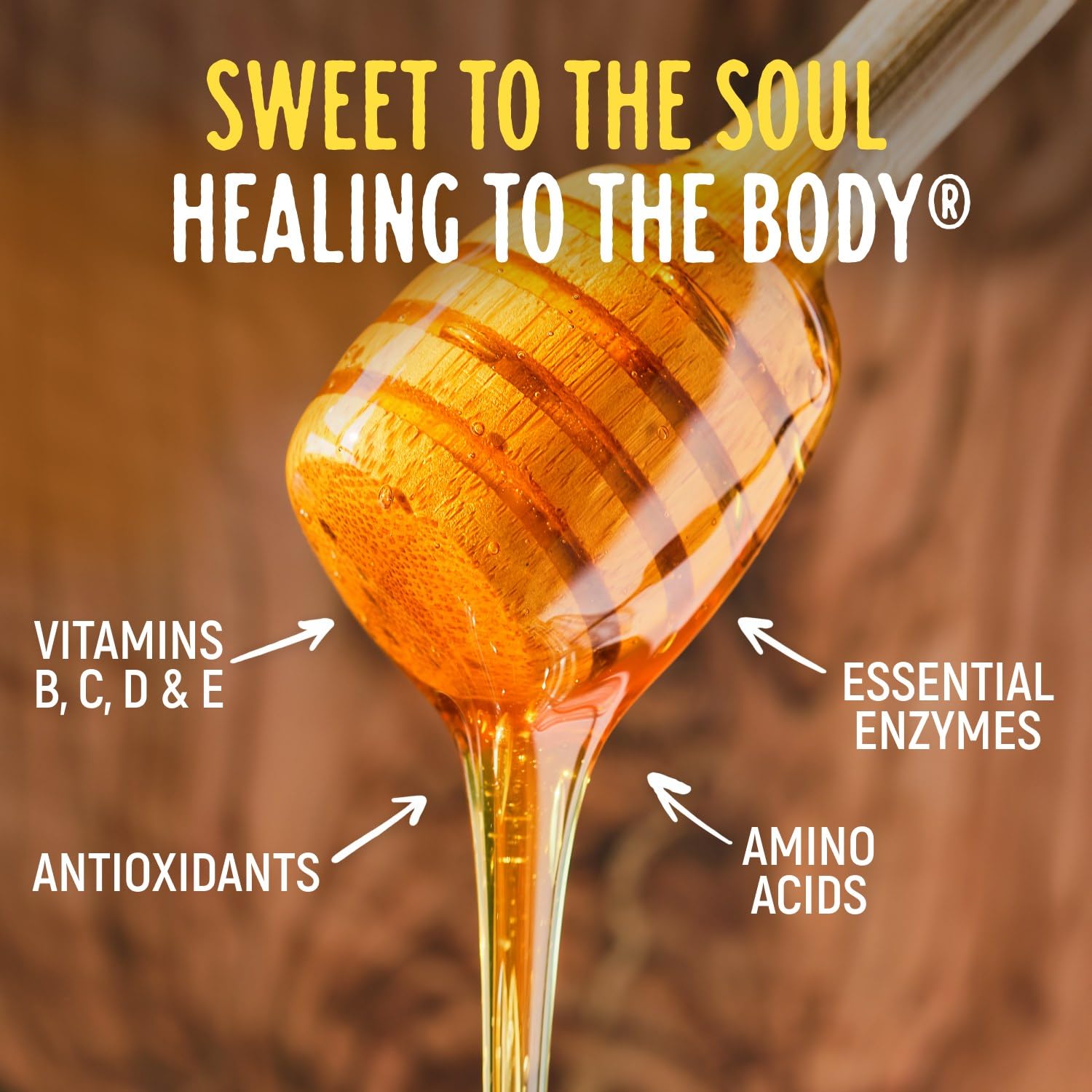 ZEIGLER'S spoon serving honey showing easy scooping for recipes