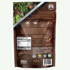 Zen Spirit spoon with powder portion illustrating concentrated flavor