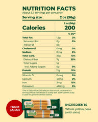 ZENB unbundled dry spaghetti noodles highlighting whole-pea composition