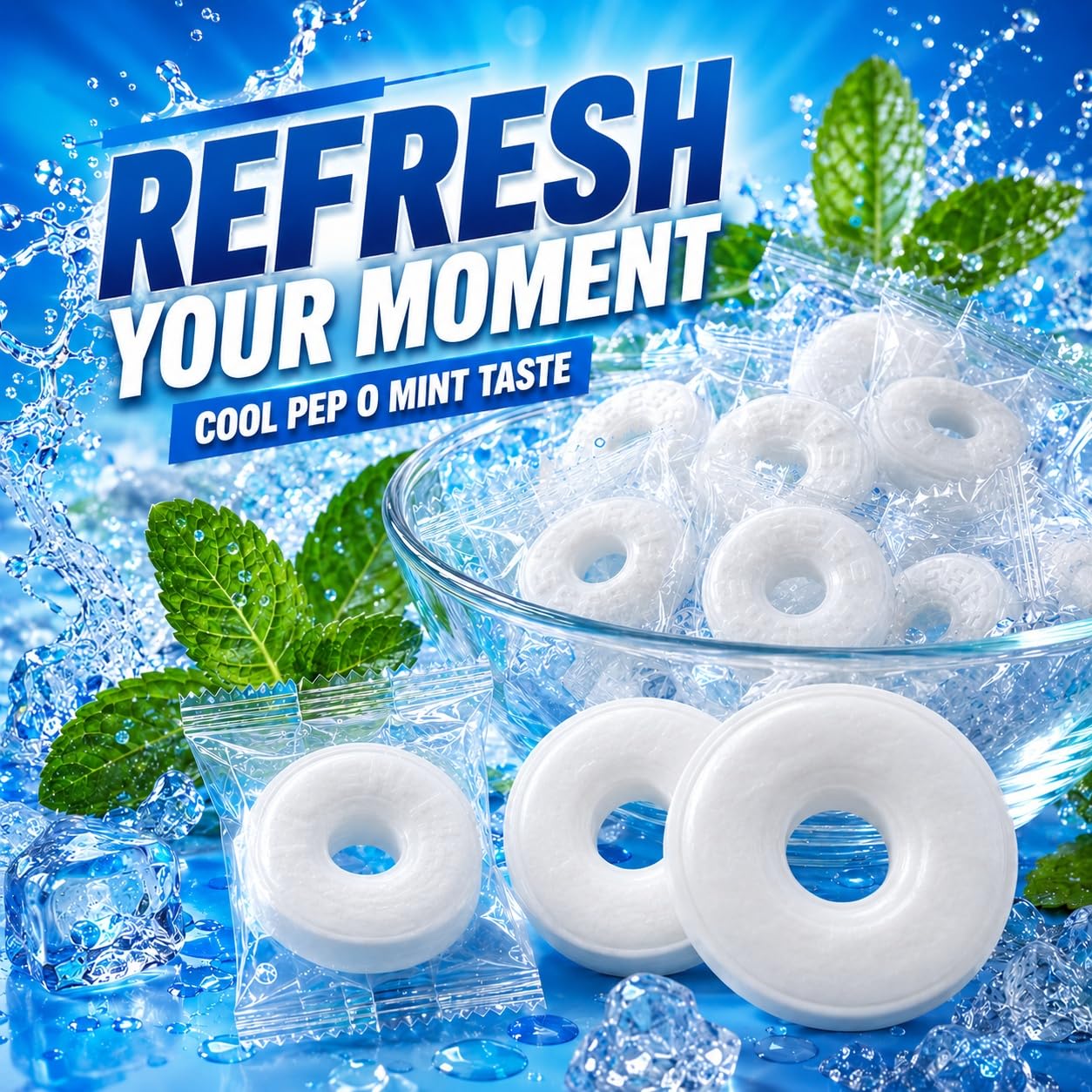 Zenya Pep-O-Mint displayed in a lobby candy bowl, welcoming guests with convenience