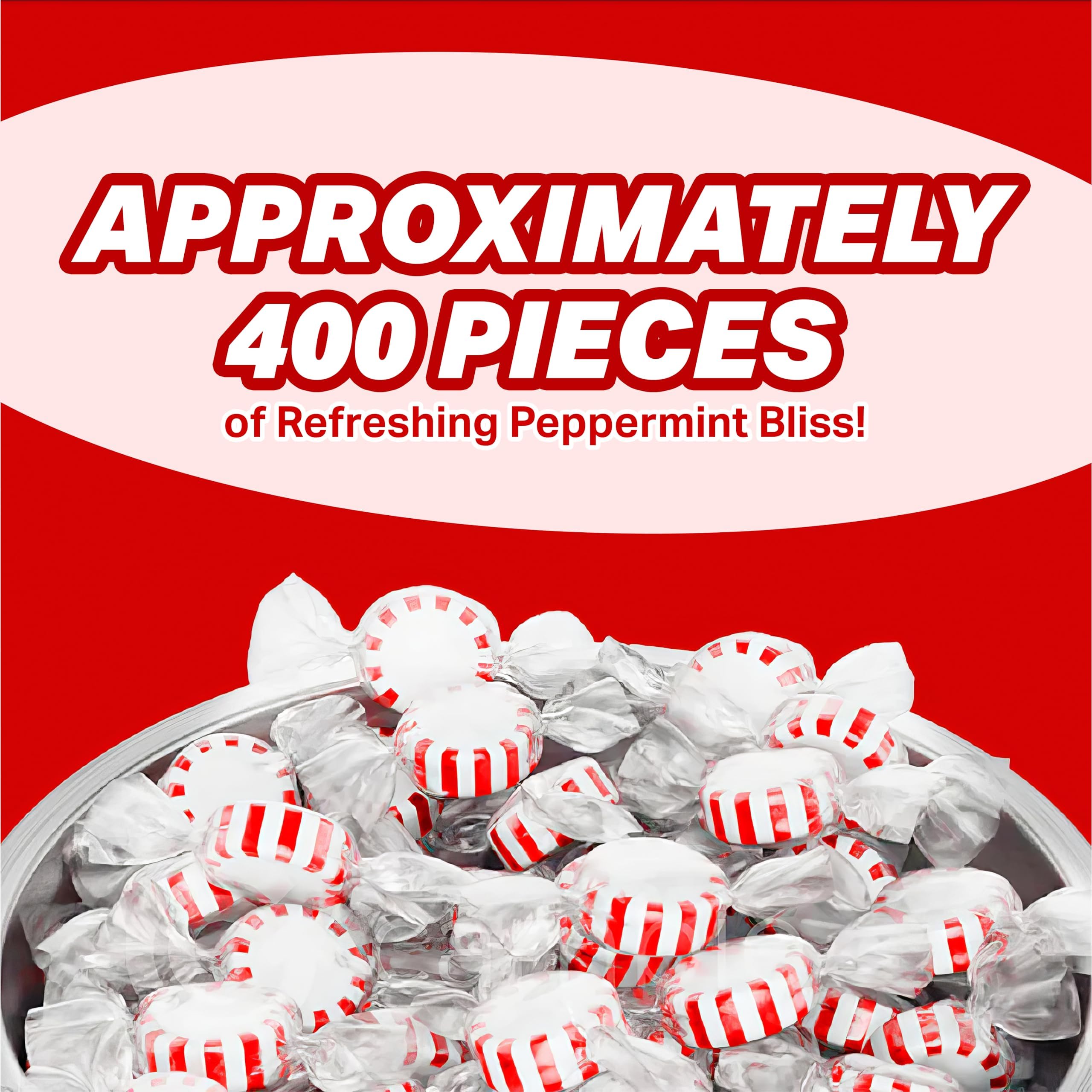 Zenya Tea Shop pile of individually wrapped mints showing hygienic single servings