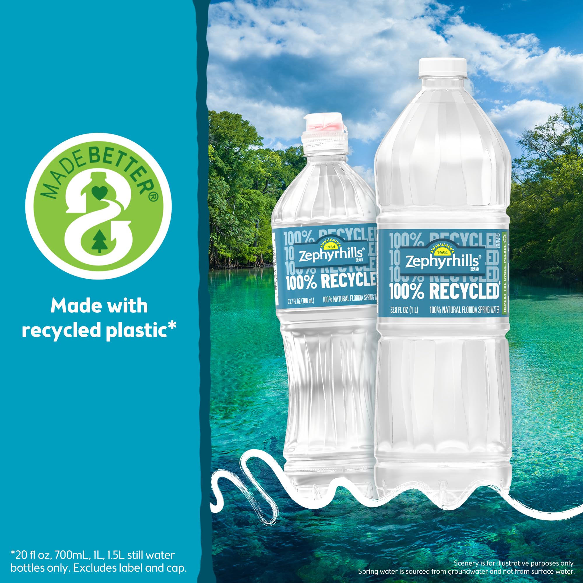 Zephyrhills stacked mini bottles in fridge for family-ready chilled hydration