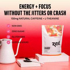 ZEST loose leaf close-up revealing leaf texture and aroma for freshness