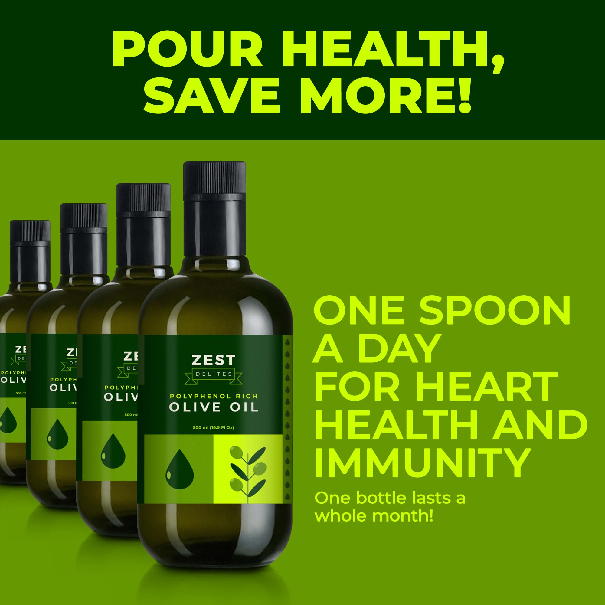 ZEST Delites bottle beside award medal showing recognized quality benefit