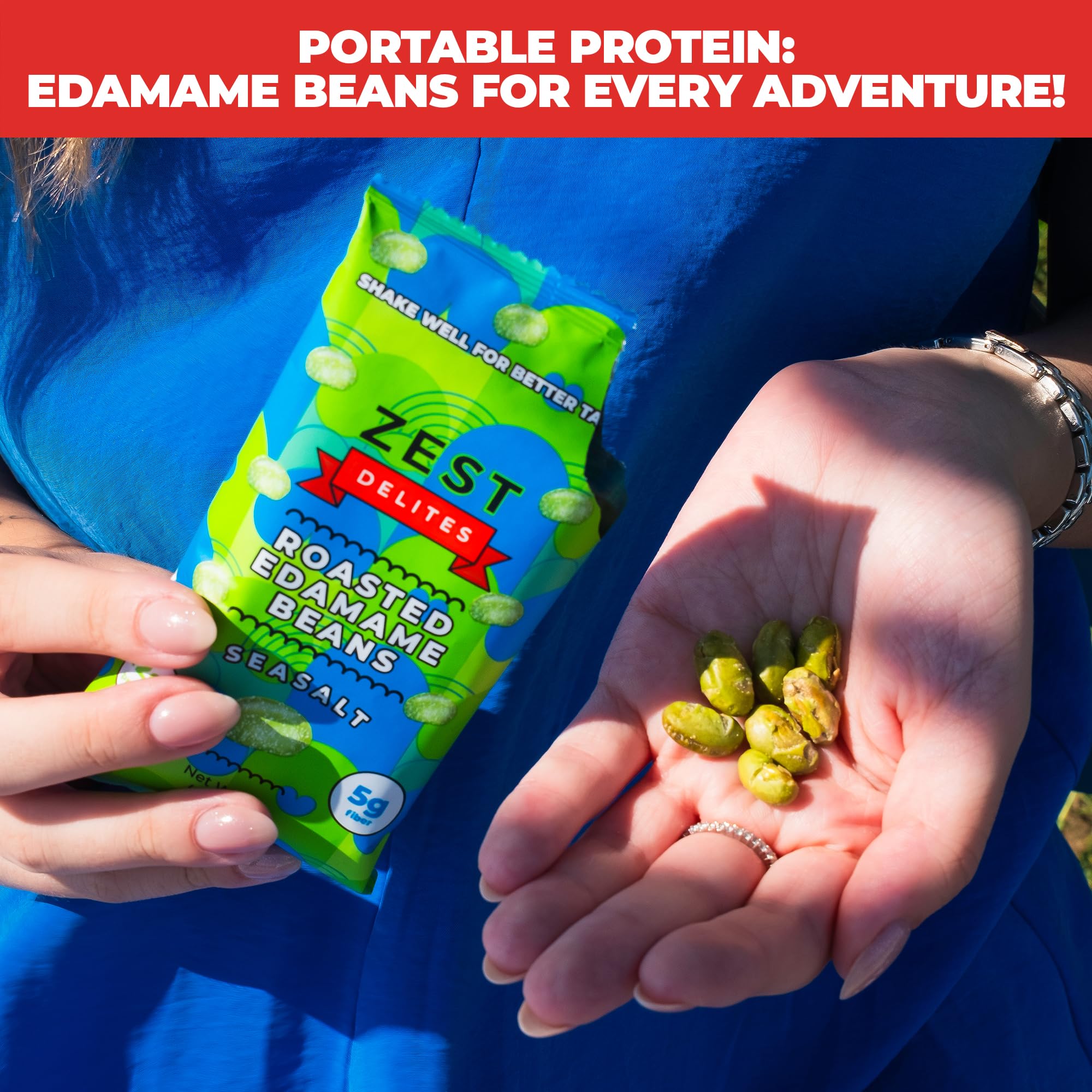 Zest Delites Buffalo pouch with tangy seasoned beans and zesty benefit