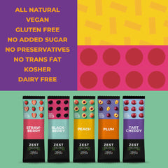 ZEST Delites single wrapped fruit strip ready to eat on the go