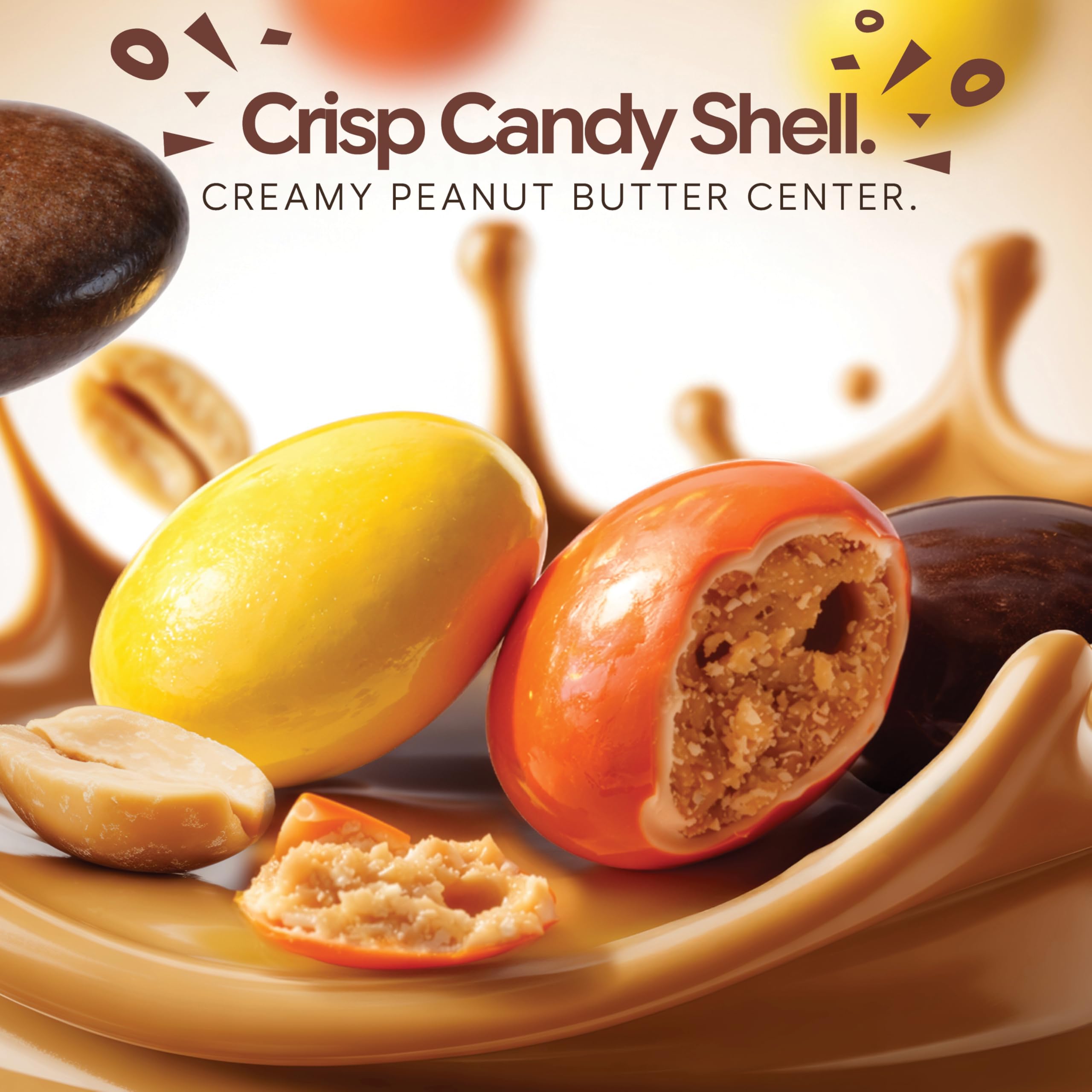 zestix close-up of candy shell texture highlighting crisp coating and visual appeal