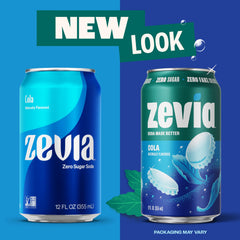 Zevia cola can top with opener showing easy-open convenience benefit