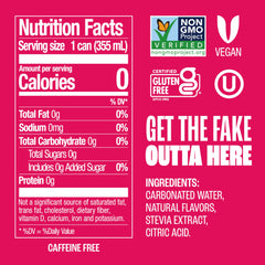 Zevia can chilled inside fridge demonstrating quick cooling and portability