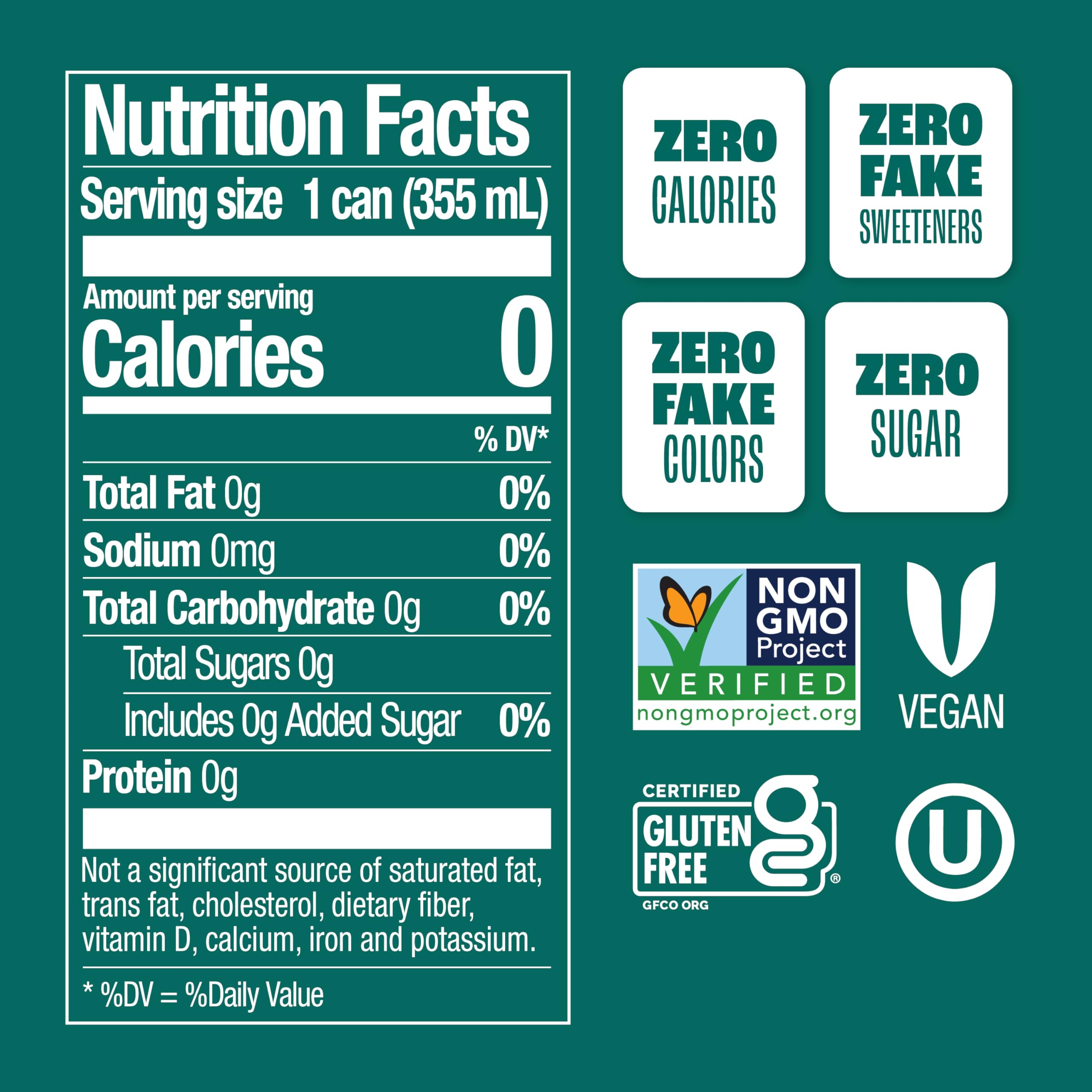 Zevia ginger ale served with lime, emphasizing crisp taste and no calories