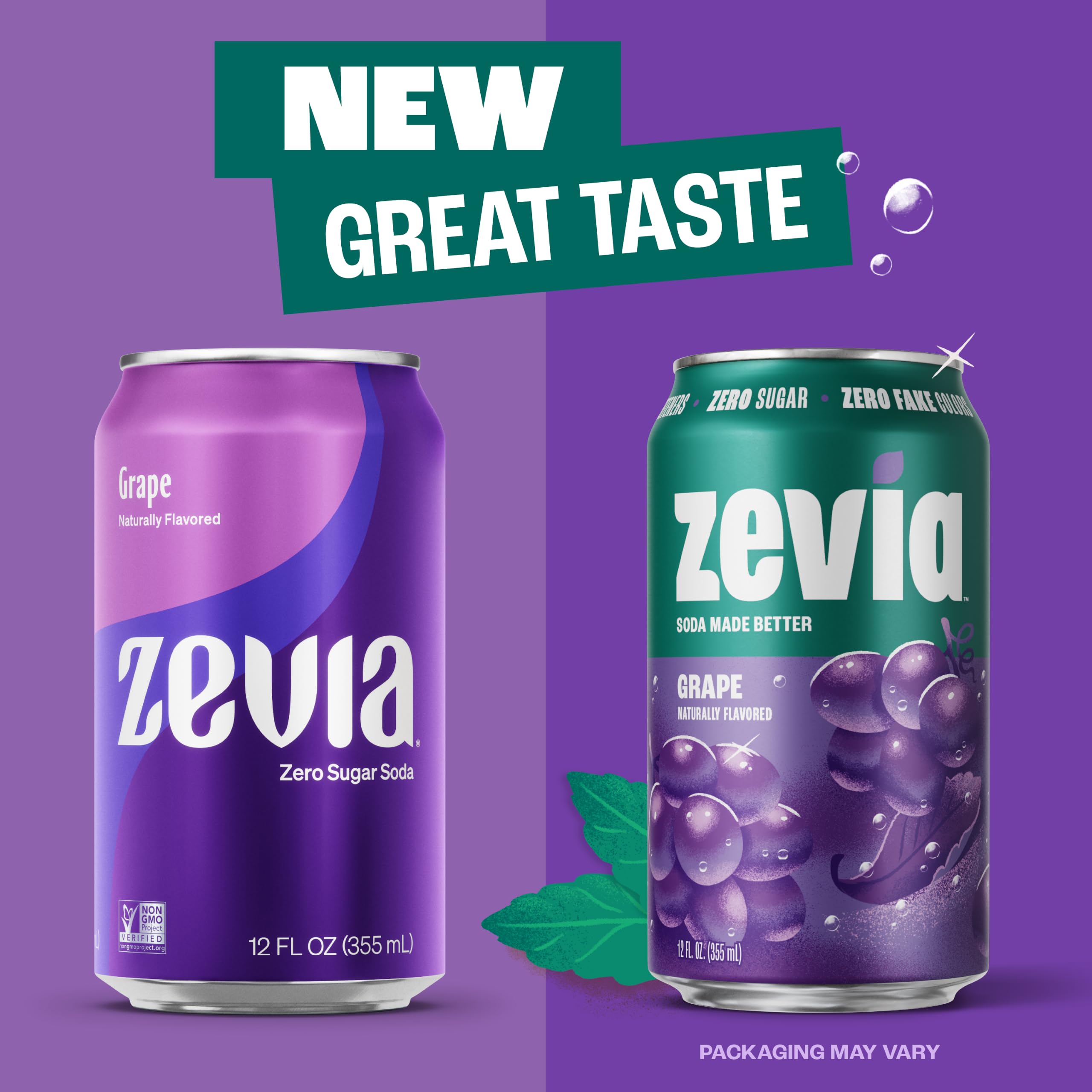 Zevia can bubbles closeup showing crisp carbonation and refreshment