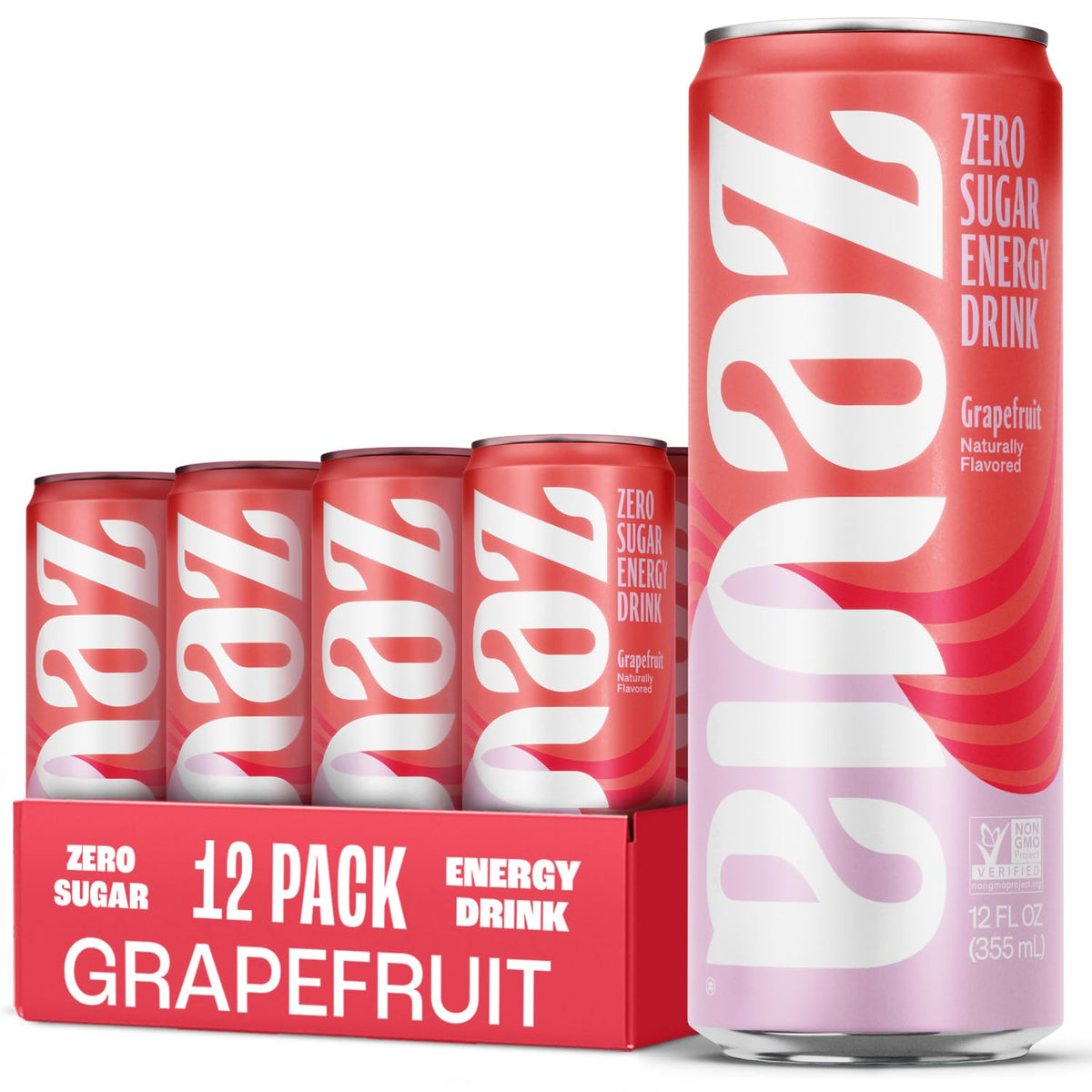 Zevia grapefruit front packaging showing 12-pack and branding for easy stocking
