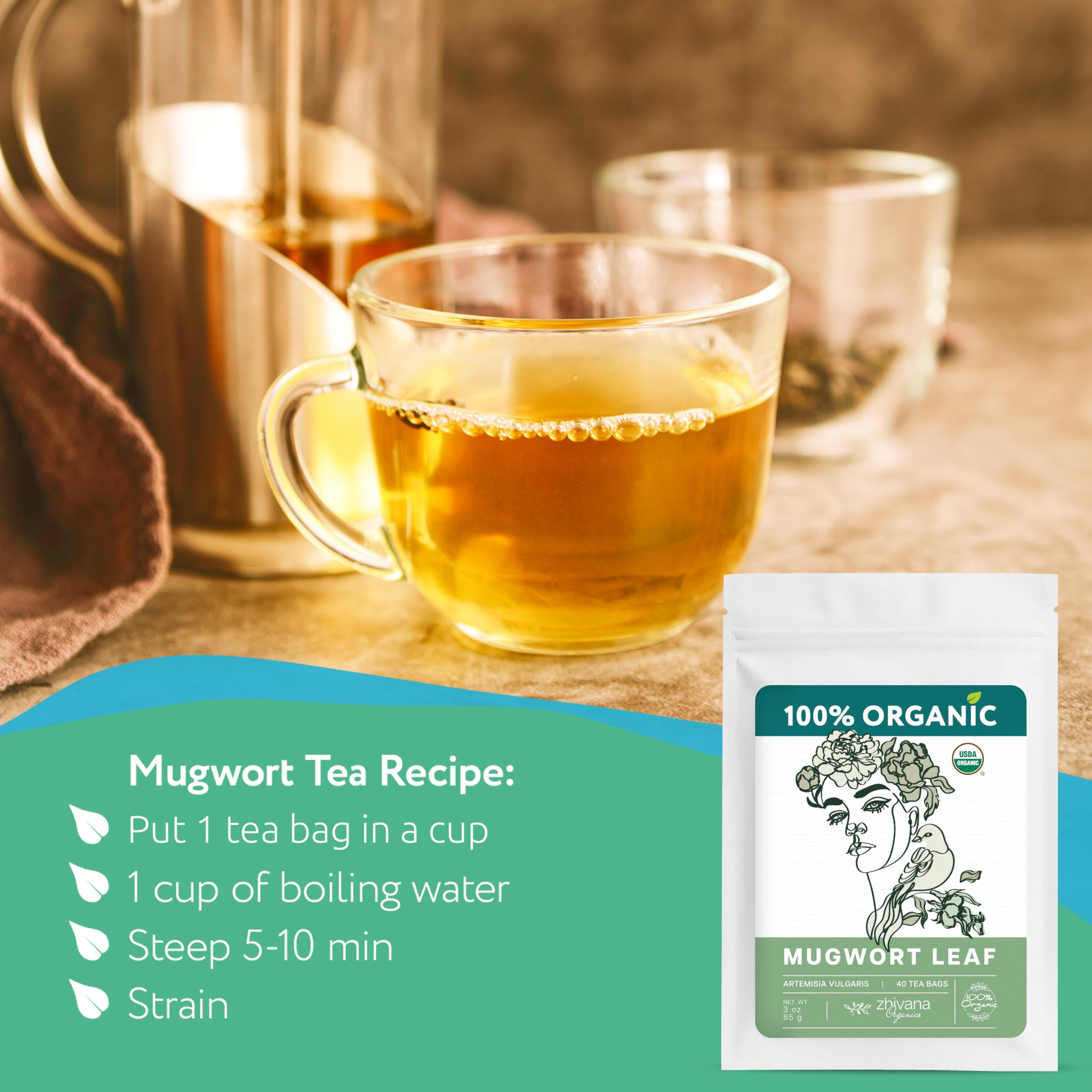Zhivana Organics ingredient label and USDA organic mark for transparency