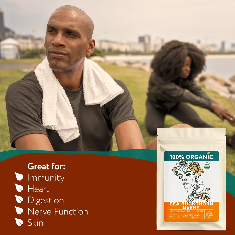 Zhivana Organics resealable pouch open to show freshness and easy reclosure benefit