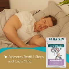 Zhivana Organics tea bag steeping in teapot to show calming preparation ritual