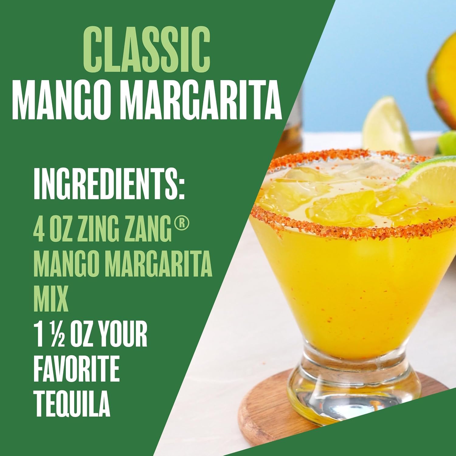 Zing Zang label and ingredients view highlighting real-ingredient recipe
