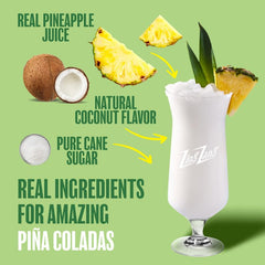 Zing Zang being poured into a glass to make a fast tropical drink