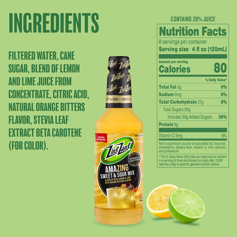 Zing Zang mix used in whiskey sour glass delivering consistent flavor