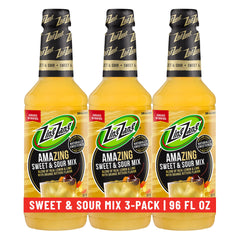 Zing Zang three-bottle pack front view showing product and easy-pour benefit