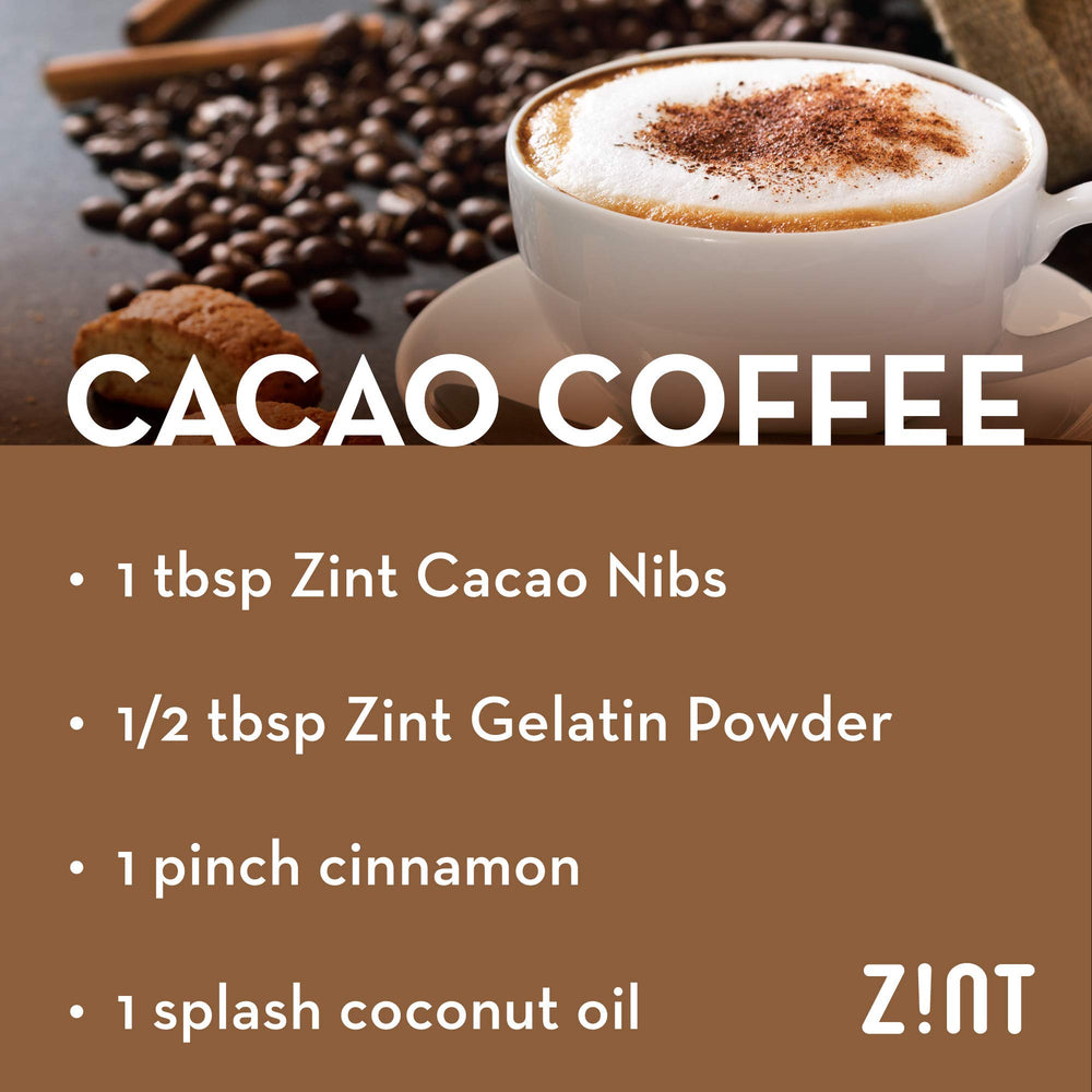 Zint bag label with USDA organic and non-GMO seals for informed buyers