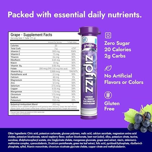 Zipfizz grape tube inside a gym bag demonstrating easy transport for workouts