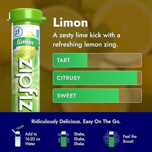 Zipfizz nutrition label close-up highlighting vitamins and electrolytes