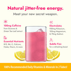 Zipfizz mixed pink lemonade in bottle demonstrating hydration and portability