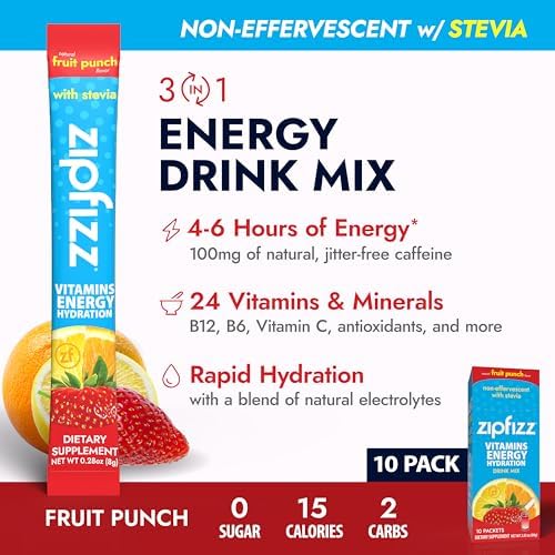 Zipfizz powder close-up texture highlighting smooth stevia sweetened mix