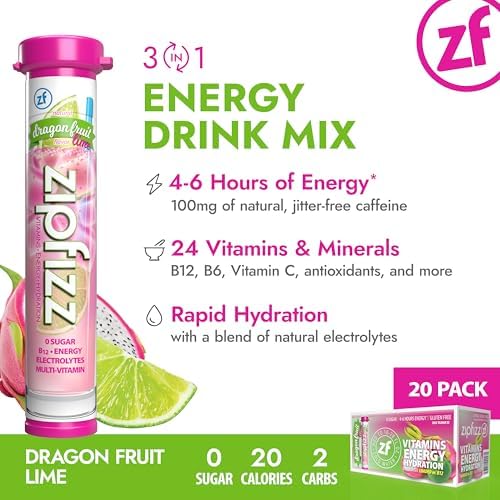 Zipfizz powder texture in spoon emphasizing quick dissolve and clean ingredients