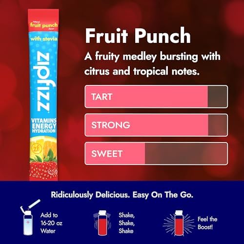 Zipfizz sachet inside backpack showing portability for travel