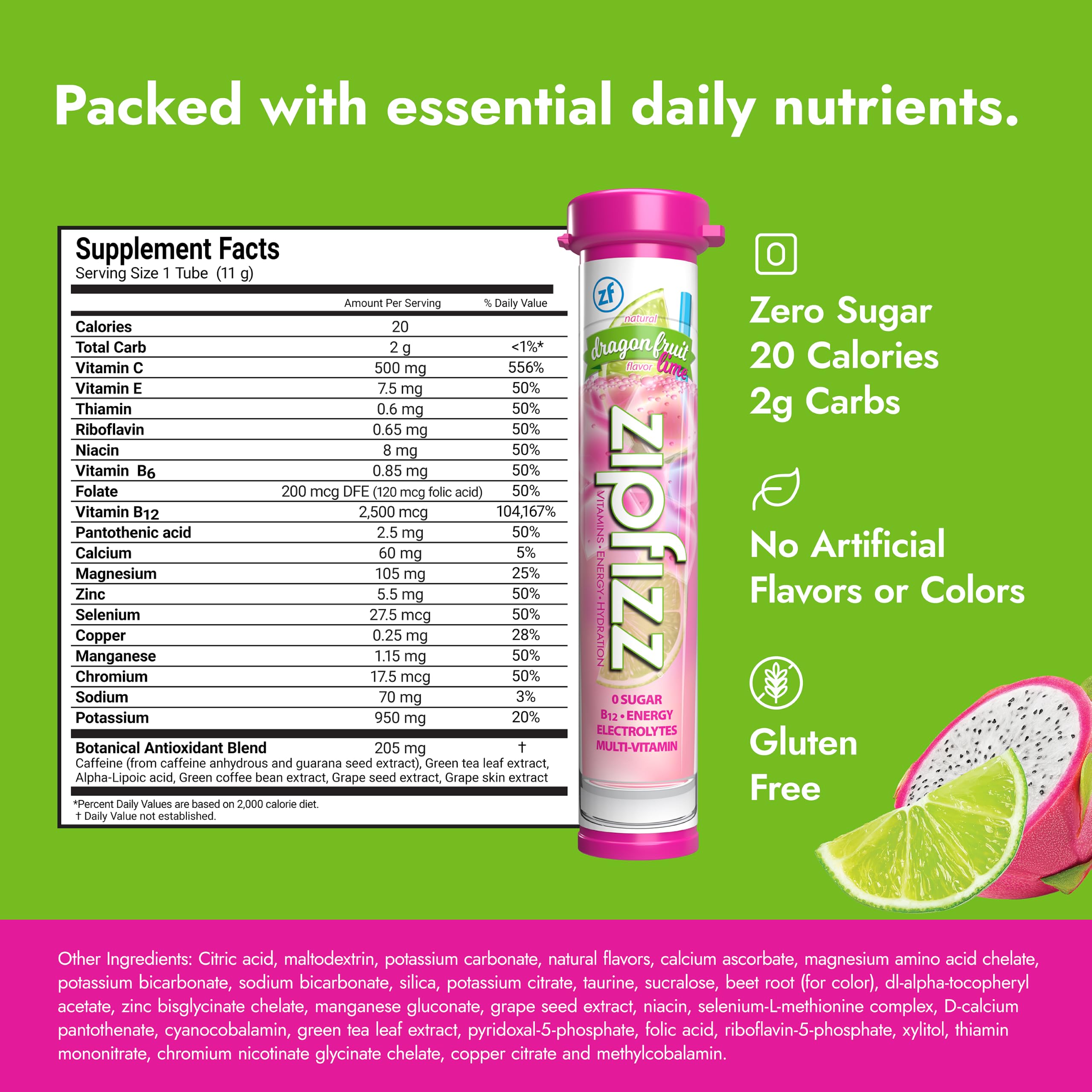 Zipfizz single stick close-up highlighting easy single-serve convenience