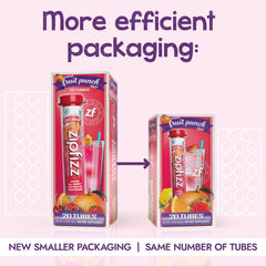 Zipfizz single stick poured powder showing easy portion and convenience
