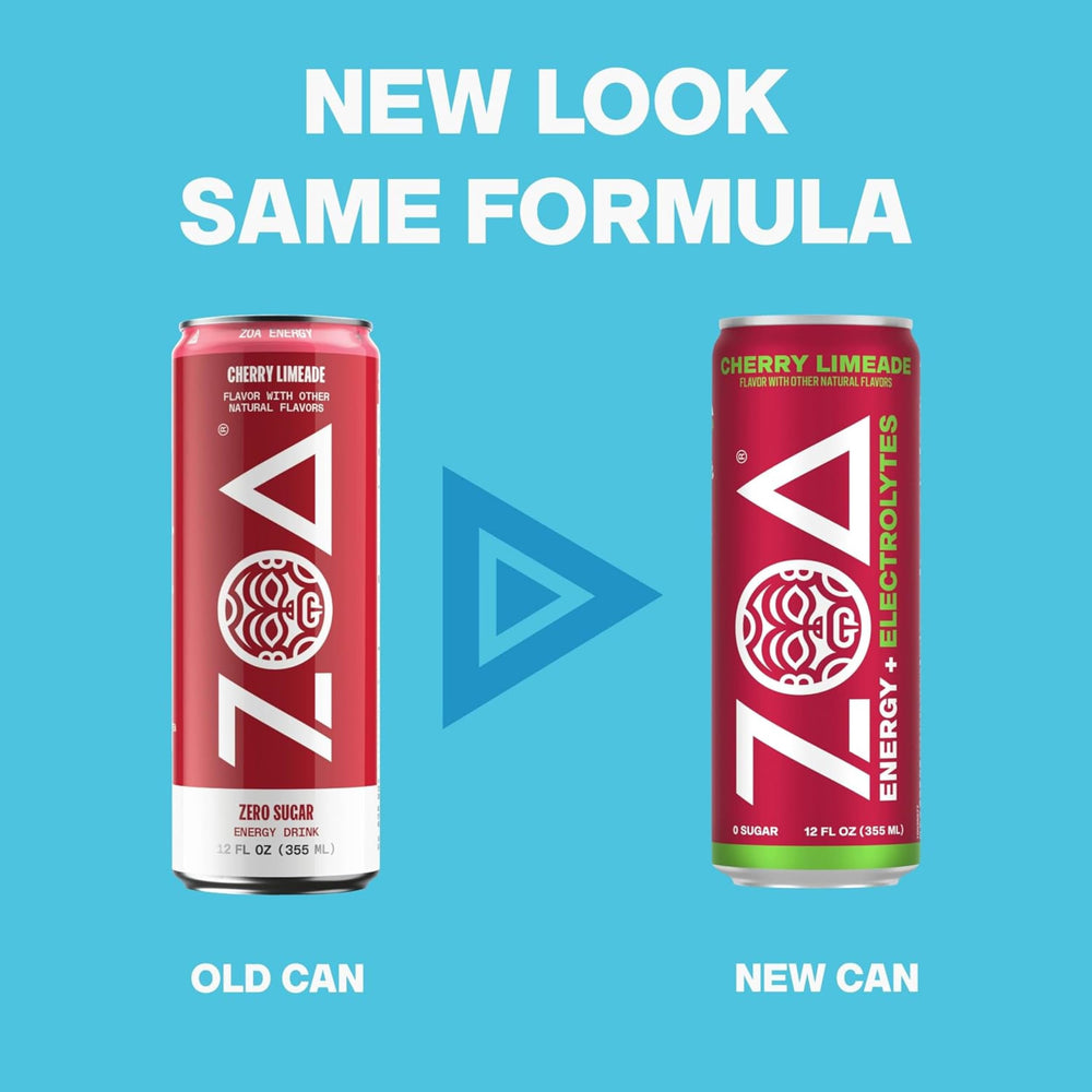 ZOA can top open displaying Cherry Limeade ready-to-drink convenience