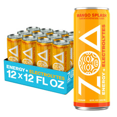 ZOA front can showing mango splash flavor and vibrant design for quick recognition