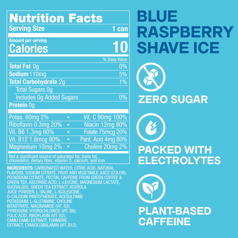 ZOA side label nutrition facts and ingredient details for informed choice