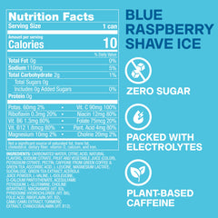 ZOA side label nutrition facts and ingredient details for informed choice