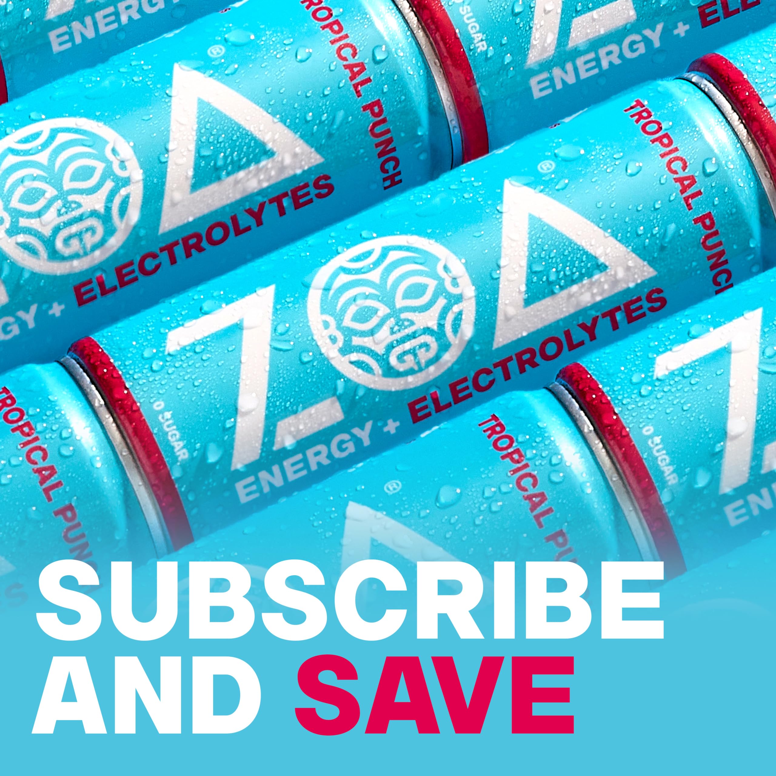 ZOA nutritional label and ingredients close-up showing vitamins and electrolytes