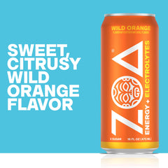 ZOA wild orange bubbly texture close-up showing effervescence and taste