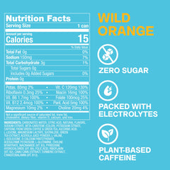 ZOA wild orange close-up of can detail highlighting flavor vividness