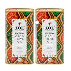 ZOE front tin showing label and secure cap, preserves freshness