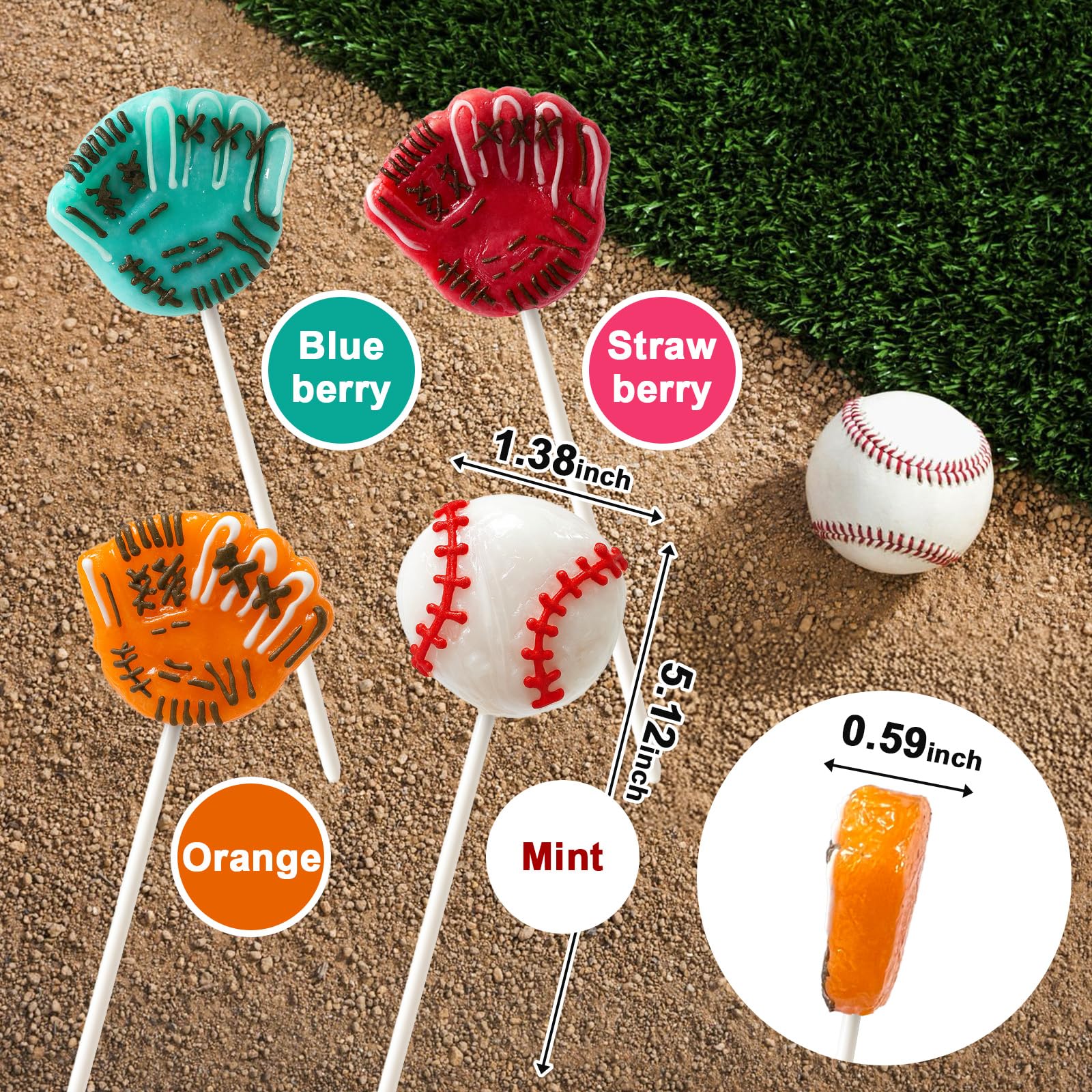 ZOFIA SWEET close-up of lollipop texture highlighting fun shapes and vibrant colors