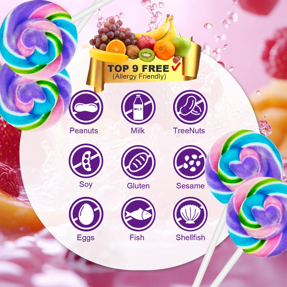 ZOFIA SWEET individually wrapped lollipops arranged for hygienic sharing