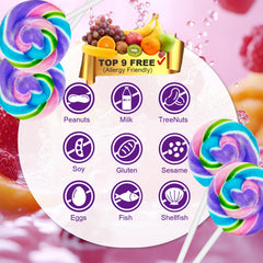 ZOFIA SWEET individually wrapped lollipops arranged for hygienic sharing